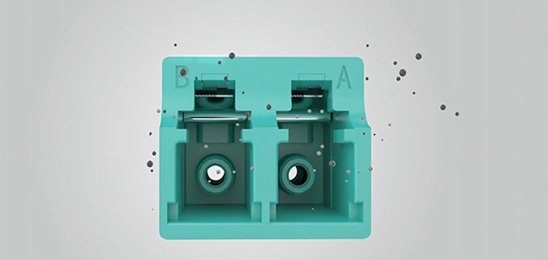 LC Duplex Adapter with Interna Shutter