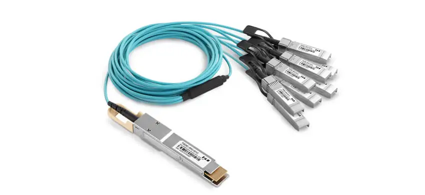 80G QSFP-DD to 8x10GBASE SFP+ Active Optical Cable