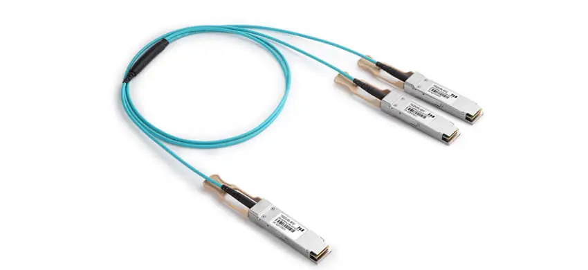 200G QSFP56 to 2x100GBASE QSFP56 Active Optical Cable
