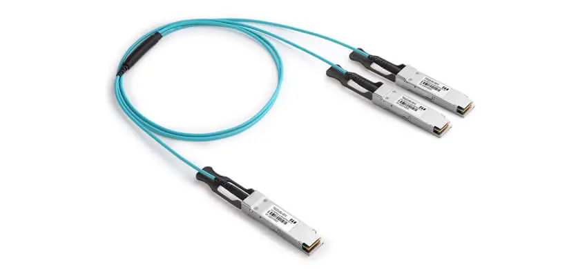 100G QSFP28 to 2x 50GBASE QSFP28 Active Optical Cable, Industrial-grade