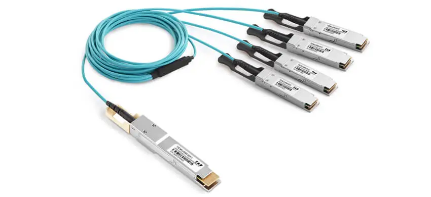 400G QSFP56-DD to 4 x 100GBASE QSFP56 Active Optical Cable
