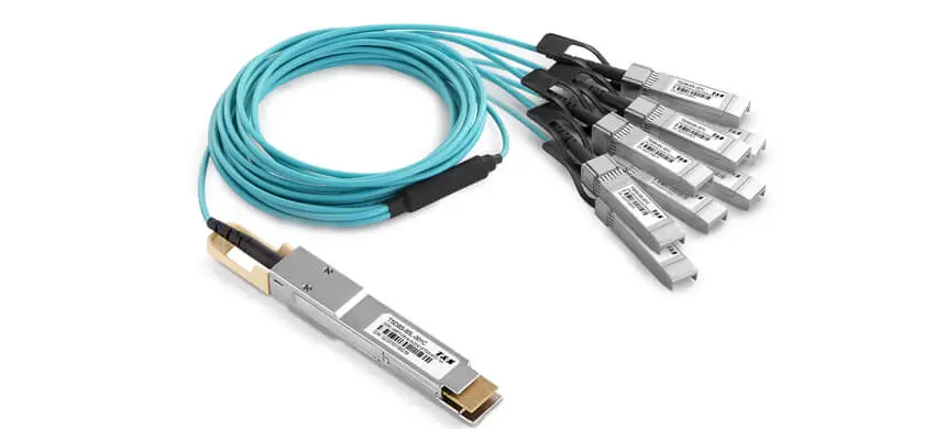 200G QSFP-DD to 8x25GBASE SFP28 Active Optical Cable, Armored