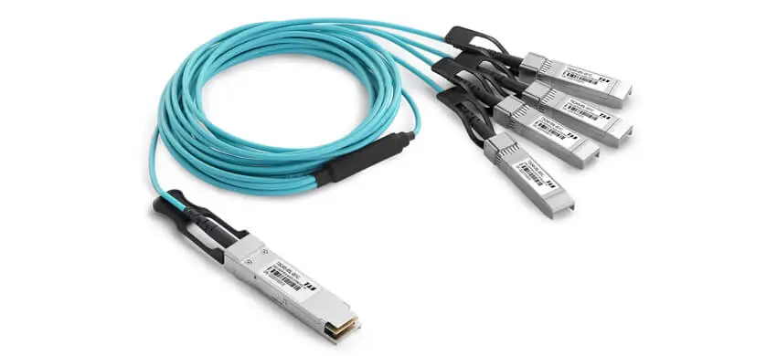 200G QSFP56 to 4x50GBASE SFP56 Active Optical Cable, Armored