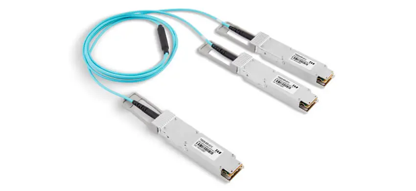 400G OSFP to 2 x 200GBASE OSFP Active Optical Cable, Armored