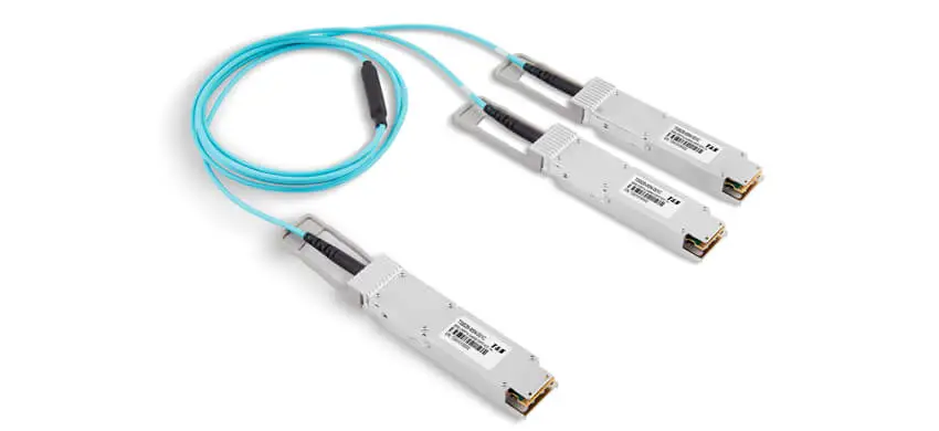 800G OSFP to 2 x 400GBASE OSFP Active Optical Cable, Armored