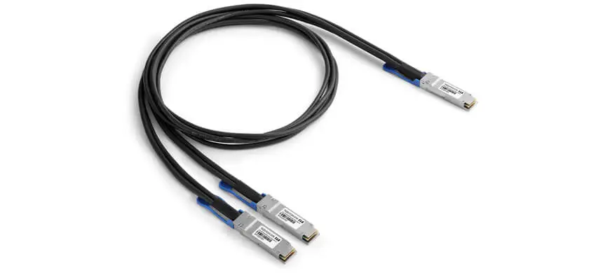 200G QSFP56 to 2x100GBASE QSFP56 Breakout Direct Attach Cable, Passive, Twinax Copper