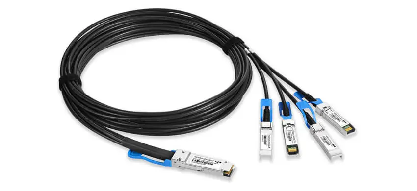 200G QSFP56 to 4x50GBASE SFP56 Breakout Direct Attach Cable, Passive, Twinax Copper