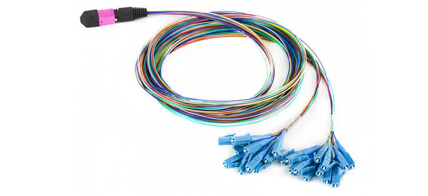 24F, MTP/PC/F-24xLC/PC 0.6mm, simplex, OM4 Multimode,0.6mm,Hytrel,0.60dB