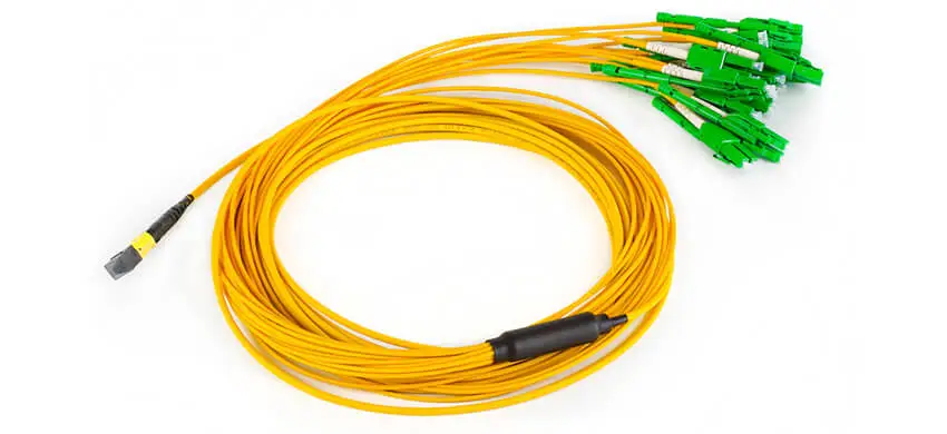 24F, MPO/APC/Male-LC/UPC (Duplex), G657A2 Single Mode, LSZH, 0.35dB max (ELITE), Harness Cable
