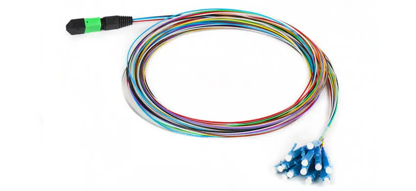 12F, MTP/APC/M-12xLC/PC,simplex OS2, Single Mode,0.9mm,Hytrel,0.35dB