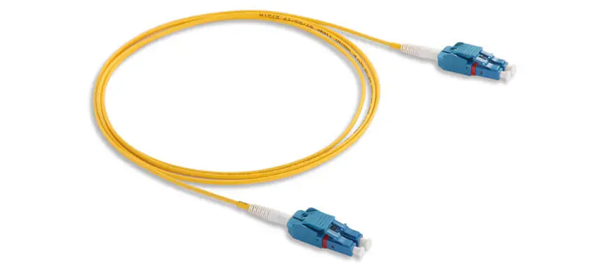 LC/PC-LC/UPC Duplex LC Uniboot Switchable Polarity  A-B OS2 Single ModeRiser (OFNR) 2.0mm Yellow Tight Buffered  Patchcord