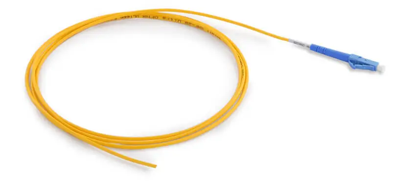 LC/PC- Simplex OS2 Single ModeLSZH 2.0mm Yellow Tight Buffered Pigtail