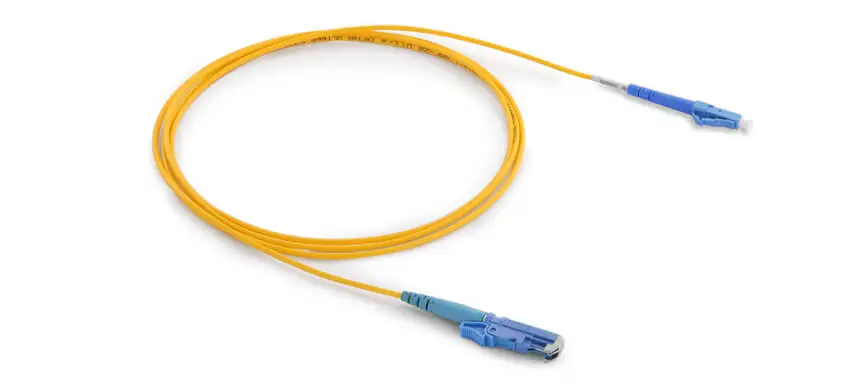 LC/UPC-E2000/UPC Simplex G657B2 Single ModeHytrel 2.0mm Yellow Semi Tight Buffered Patchcord
