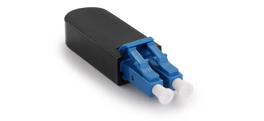 LC/UPC Duplex Fiber Optic Loopback with housing - 50/125µm Multimode OM3/OM4/OM5