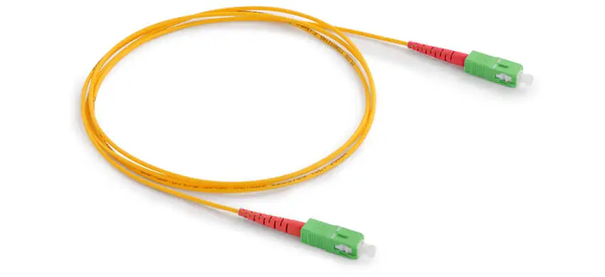 SC Reference Cable, SC/APC-SC/APC Simplex SM Riser(OFNR) 2.0mm Yellow Patchcord