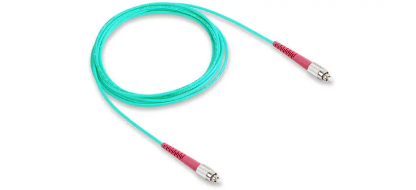 FC Reference Cable, FC/UPC-FC/UPC Simplex OM3 Plenum(OFNP) 2.0mm Aqua Patchcord