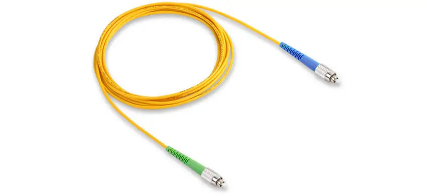 FC/UPC-FC/APC Simple G657A2 Single Mode OFNP 3.0mm Yellow Tight Buffered Master cord