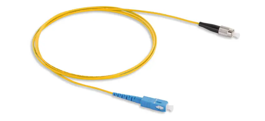 SC/UPC-FC/APC Simple OS2 Single ModeRiser (OFNR)2.0mmYellowTight Buffered Master cord