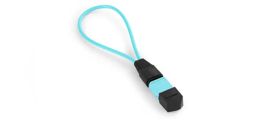 12 Fiber MPO/UPC Standard Female Loopback - 50/125µm Multimode OM3