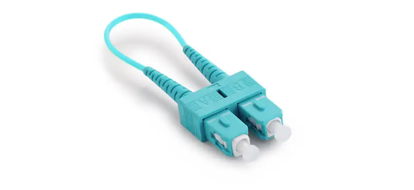SC/UPC Duplex Fiber Optic Loopback - 50/125µm Multimode OM3/OM4/OM5