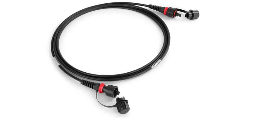 IP MTP<sup>®</sup>/MPO Trunk Cables, LC/UPC-LC/UPC, 12F, OM3, PE Jacket, IP68 rated