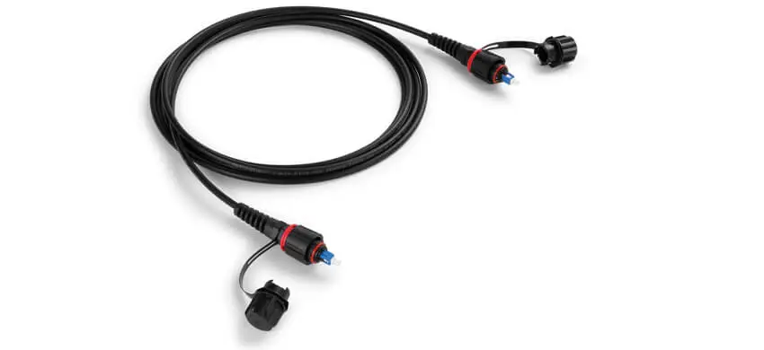 IP SC Simplex Patch Cords, LC/UPC-LC/UPC, 2F, G657A2 Single Mode, PE Jacket, IP68 rated