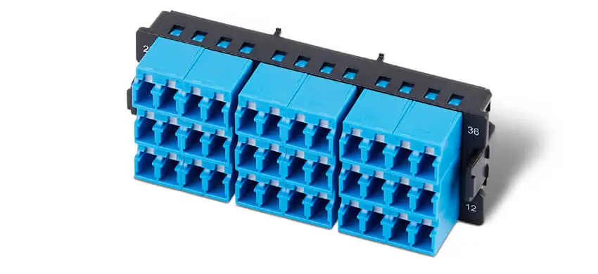 36-port LC (Duplex) Plastic Adapter Panel, Match for UltraX/Y/N/S Series Enclosures