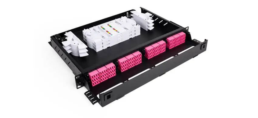 UltraX 19”1U Enclosure for Fusion Splicing, Fixed Type
