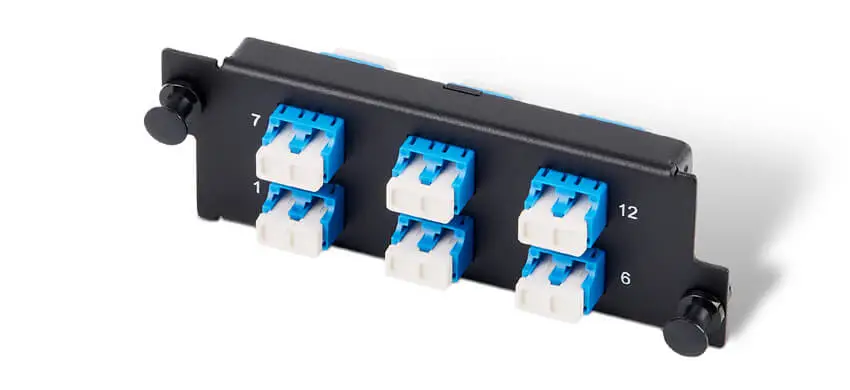 12-port LC (Duplex) Metal Adapter Panel, Match for UltraX/Y/N/S Series Enclosures