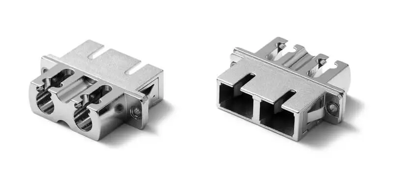 Adapter LC/UPC to SC/UPC Hybrid, 9/125, Female to Female, Duplex, Metal Housing