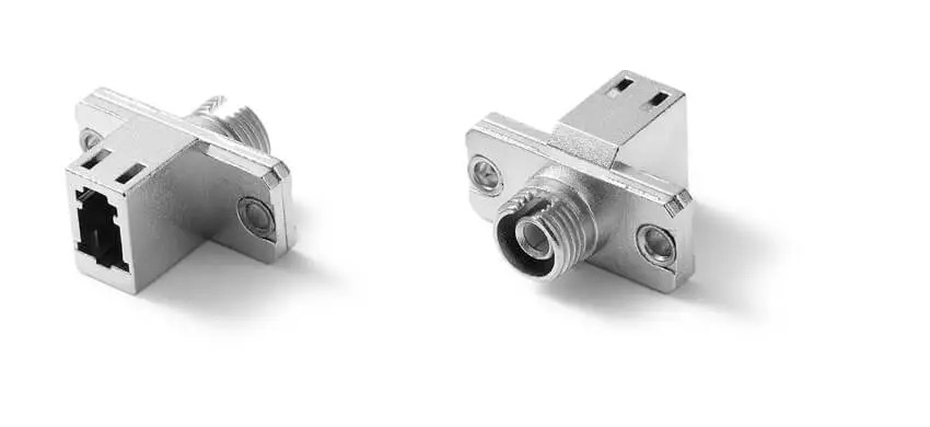 Adapter LC/UPC to FC/UPC Hybrid, 9/125, Female to Female, Simplex, Metal housing