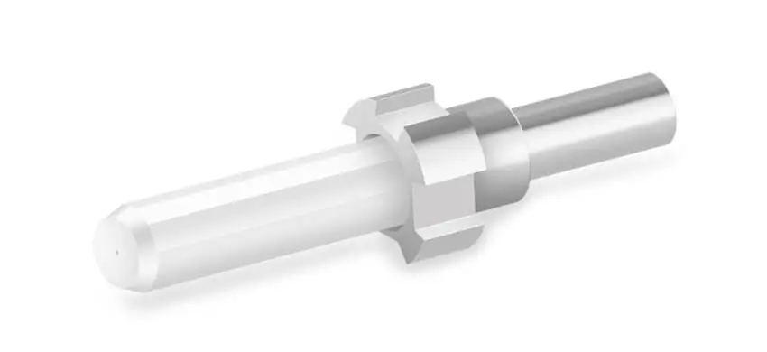 Zirconia Ferrule Singlemode/Multimode SC PC/APC/Step/Pre-angle With CU/SUS Flange