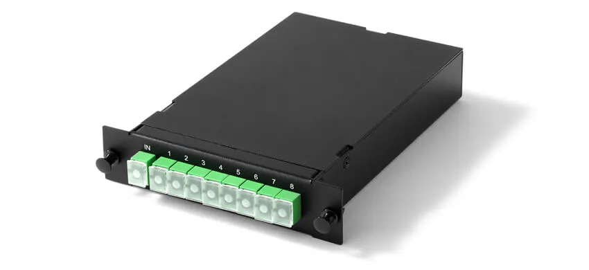 1 x 8 Single Mode PLC Splitter, SC/APC, Standard LGX Cassette