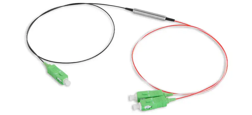 1 x 2 Multi Mode FBT Coupler, Mini type, SC/APC, 900μm loose tube