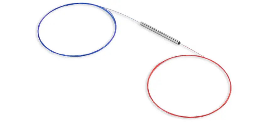 1 x 2 Single Mode FBT WDM, Bare type, 1310/1550nm,No Connector, 250μm Bare fiber