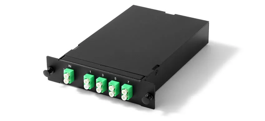 2 x 8 Single Mode PLC Splitter, LC/APC, Standard LGX Cassette