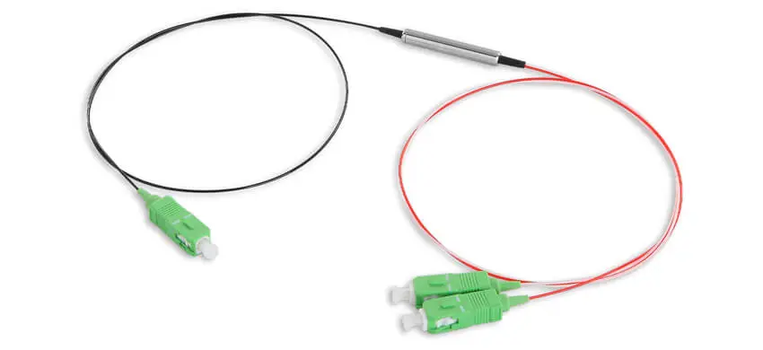 1 x 2 Single Mode FBT WDM, Mini type, 1310/1550nm,SC/APC, 900μm loose tube