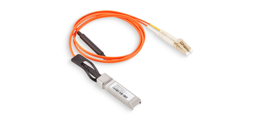 10G SFP+ to Duplex LC Active Optical Cable, Armored, Industrial-grade