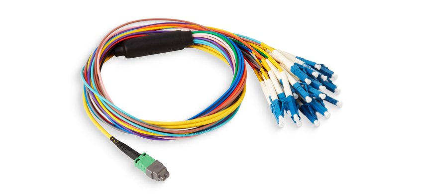 24F, MTP Pro/APC/Male-LC/UPC, OS2 Single Mode, LSZH, 0.75dB max (SM STD.), Harness Cable
