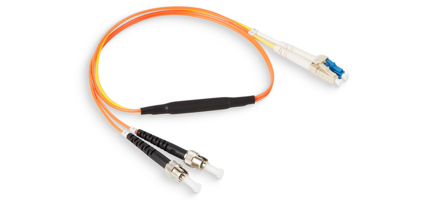 2F, LC/UPC-ST/UPC, Duplex, OM1, Orange LSZH Jacket, Mode Conditioning Patch cable