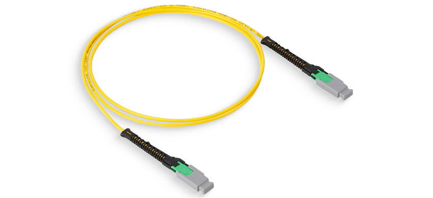 MMC16 Female to MMC16 Female patchcord, 16 fibers, Single-mode OS2 10.0mm bend, Yellow Jacket, OFNP (Plenum)