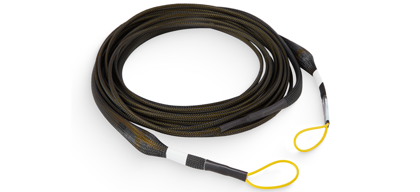 MTP Bundle Cable, 24F*2, MTP/APC/Male-MTP/APC/Female, G657A2 Single Mode, LSZH, 0.75dB max (SM STD.), Type C, Green  housing, Both side pulling eye