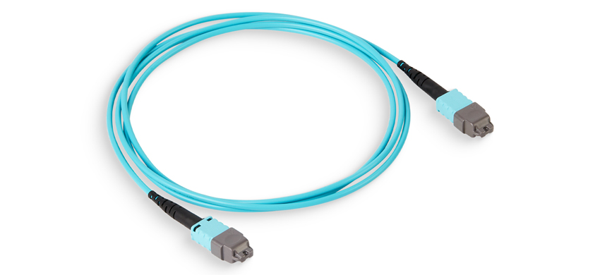 MTP Trunk Cable, 32F, MTP Pro/APC/Male-MTP Pro/APC/Female, OM4 Multimode, Riser (OFNR), 0.35dB max（ELITE), Type A, Aqua, Patchcord