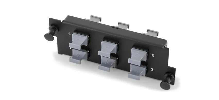 6-MPO Metal Adapter Panel, Match for UltraX/Y/N/S Series Enclosures