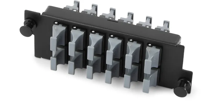 12-MPO Metal Adapter Panel, Match for UltraX/Y/N/S Series Enclosures